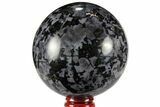 Polished, Indigo Gabbro Sphere - Madagascar #96014-1